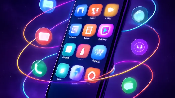 3999BD COM Sleek smartphone floating in space